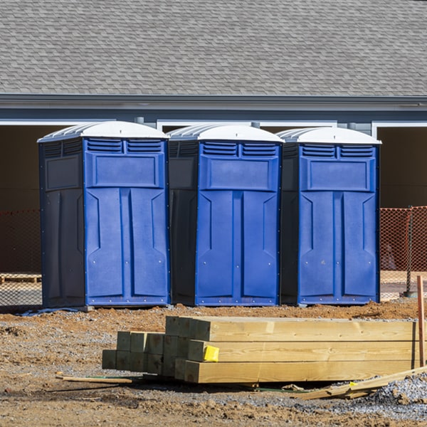 is there a specific order in which to place multiple portable toilets in Newburg